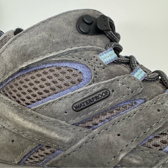 Merrell Womens Moab 2 II Mid Hiking Boot Grey Granite Waterproof Outdoor Shoe - Picture 6 of 9